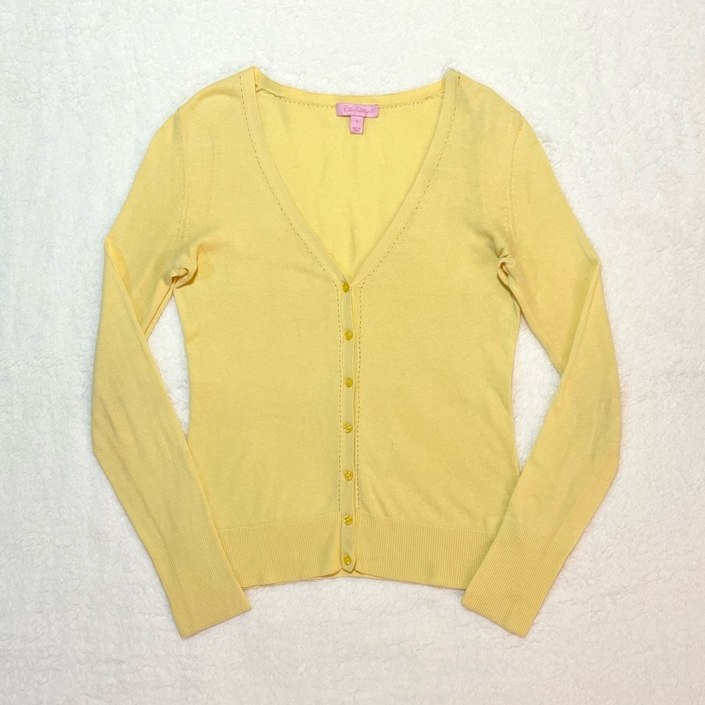 Lilly Pulitzer Yellow Cardigan